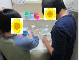 ななみコップ洗い1